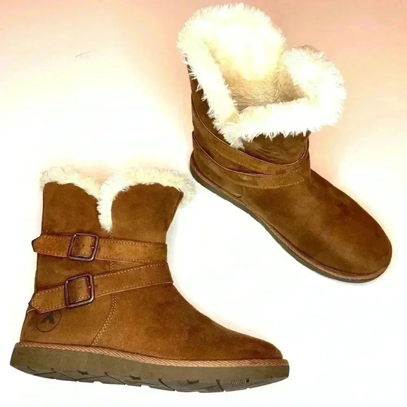 Airwalk Tan Shearling-Lined Women's Boots - Picture 3 of 7